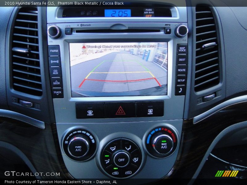 Phantom Black Metallic / Cocoa Black 2010 Hyundai Santa Fe GLS