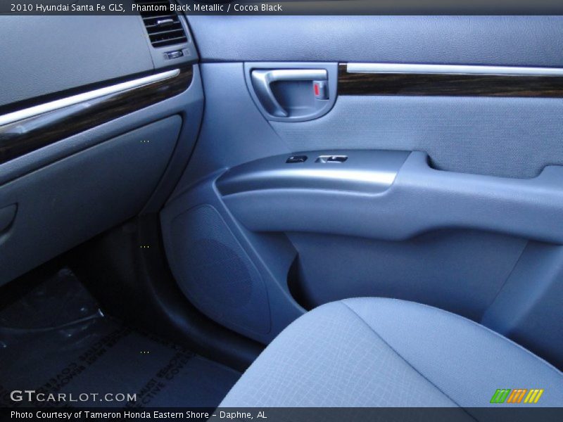 Phantom Black Metallic / Cocoa Black 2010 Hyundai Santa Fe GLS