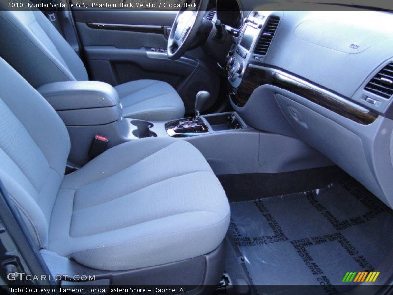 Phantom Black Metallic / Cocoa Black 2010 Hyundai Santa Fe GLS