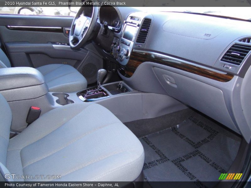 Phantom Black Metallic / Cocoa Black 2010 Hyundai Santa Fe GLS