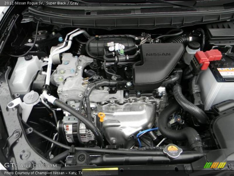 Super Black / Gray 2012 Nissan Rogue SV