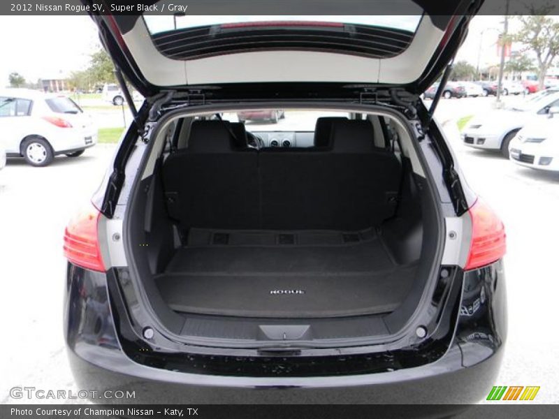 Super Black / Gray 2012 Nissan Rogue SV