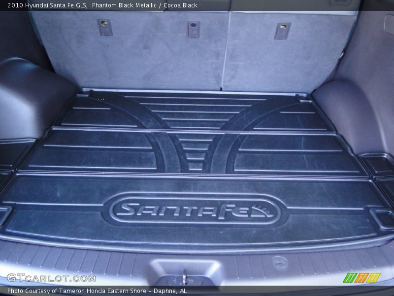 Phantom Black Metallic / Cocoa Black 2010 Hyundai Santa Fe GLS