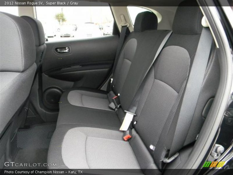 Super Black / Gray 2012 Nissan Rogue SV
