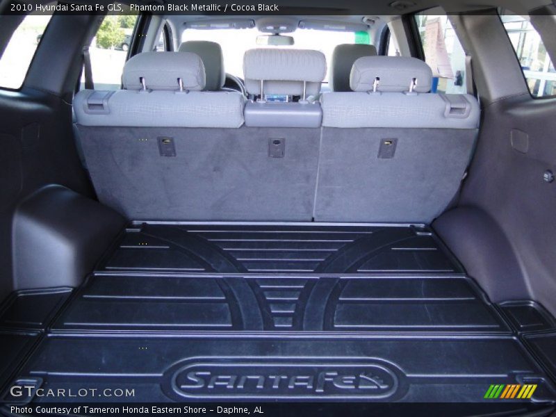 Phantom Black Metallic / Cocoa Black 2010 Hyundai Santa Fe GLS