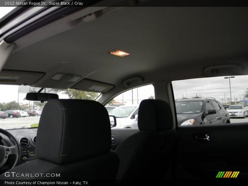 Super Black / Gray 2012 Nissan Rogue SV
