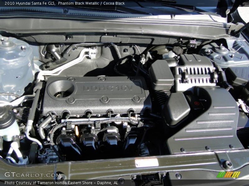 Phantom Black Metallic / Cocoa Black 2010 Hyundai Santa Fe GLS
