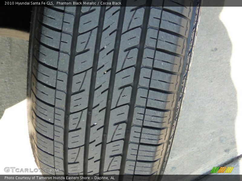 Phantom Black Metallic / Cocoa Black 2010 Hyundai Santa Fe GLS