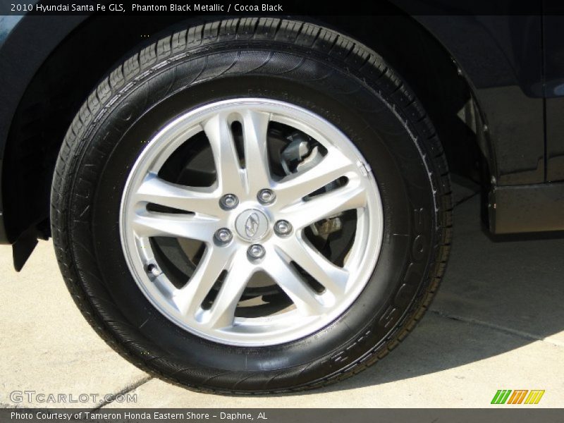Phantom Black Metallic / Cocoa Black 2010 Hyundai Santa Fe GLS