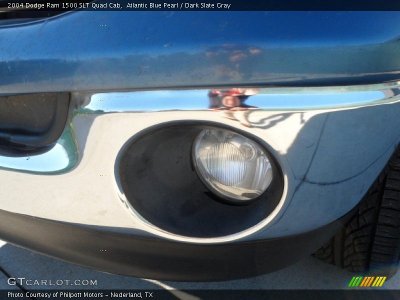 Atlantic Blue Pearl / Dark Slate Gray 2004 Dodge Ram 1500 SLT Quad Cab
