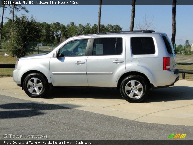 Alabaster Silver Metallic / Gray 2011 Honda Pilot EX