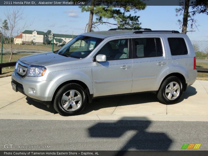 Alabaster Silver Metallic / Gray 2011 Honda Pilot EX