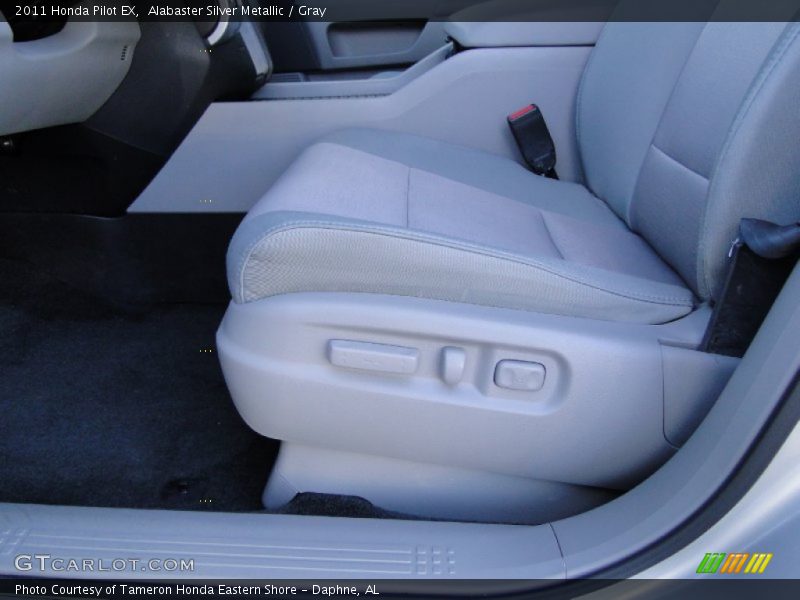 Alabaster Silver Metallic / Gray 2011 Honda Pilot EX