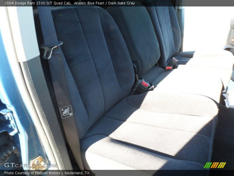 Atlantic Blue Pearl / Dark Slate Gray 2004 Dodge Ram 1500 SLT Quad Cab