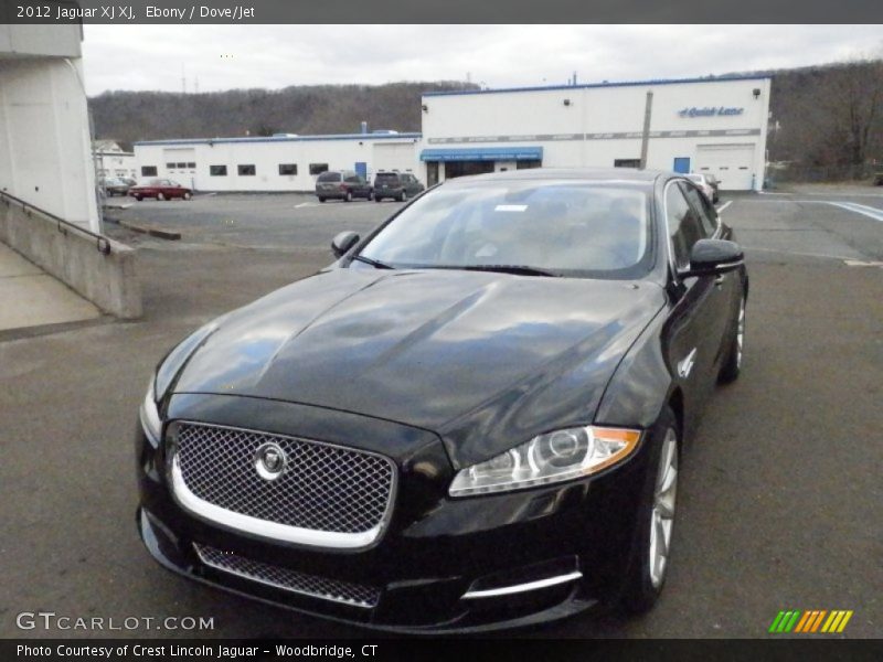 Ebony / Dove/Jet 2012 Jaguar XJ XJ