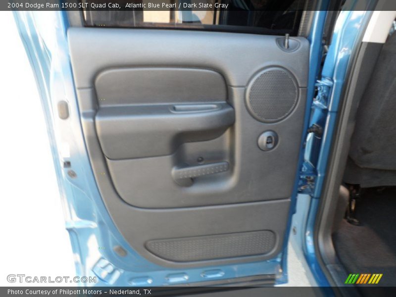 Atlantic Blue Pearl / Dark Slate Gray 2004 Dodge Ram 1500 SLT Quad Cab