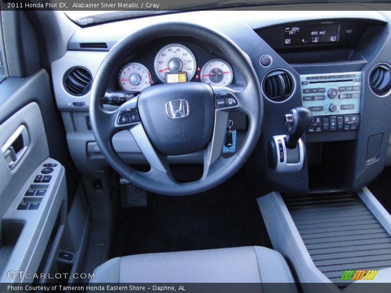 Alabaster Silver Metallic / Gray 2011 Honda Pilot EX