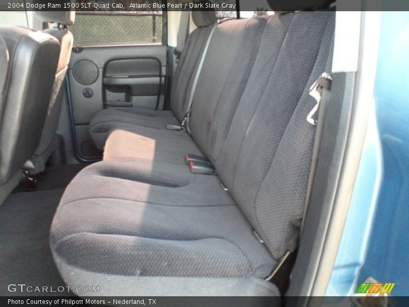Atlantic Blue Pearl / Dark Slate Gray 2004 Dodge Ram 1500 SLT Quad Cab