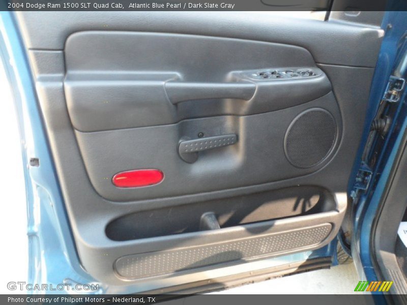 Atlantic Blue Pearl / Dark Slate Gray 2004 Dodge Ram 1500 SLT Quad Cab