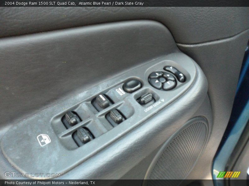 Atlantic Blue Pearl / Dark Slate Gray 2004 Dodge Ram 1500 SLT Quad Cab