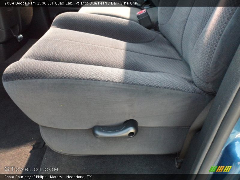 Atlantic Blue Pearl / Dark Slate Gray 2004 Dodge Ram 1500 SLT Quad Cab