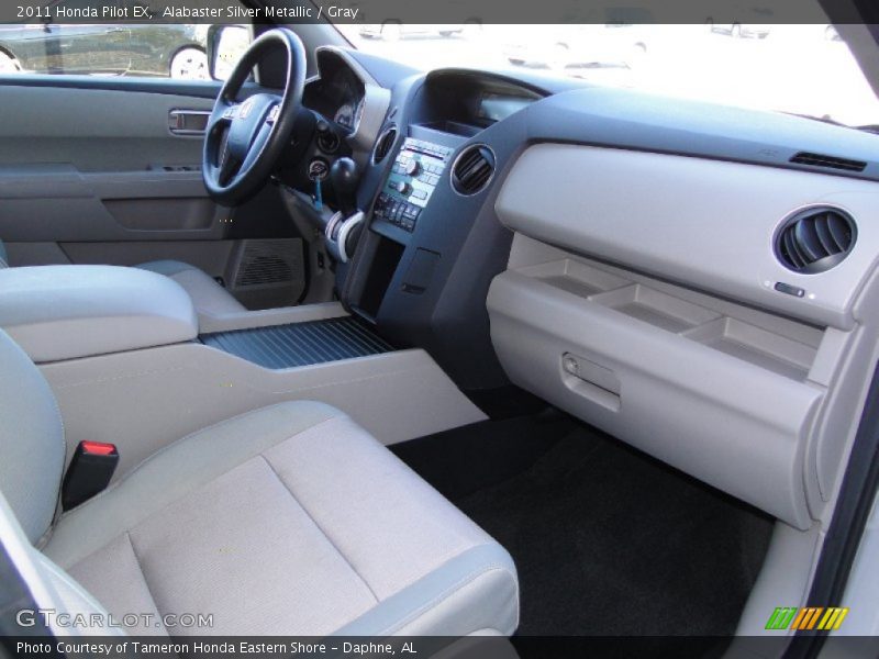 Alabaster Silver Metallic / Gray 2011 Honda Pilot EX