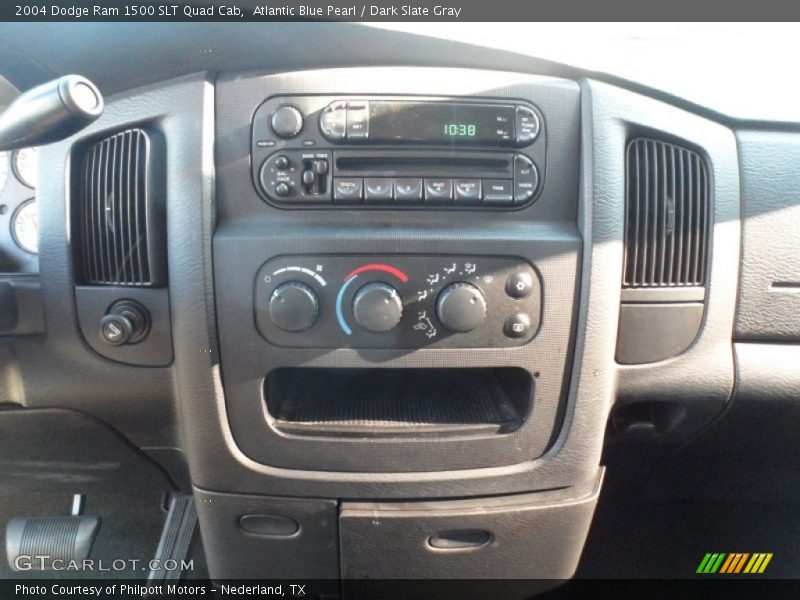 Atlantic Blue Pearl / Dark Slate Gray 2004 Dodge Ram 1500 SLT Quad Cab