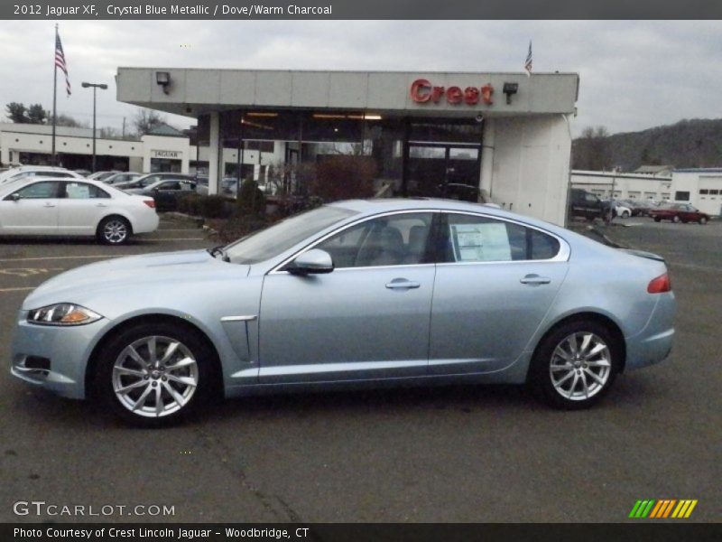Crystal Blue Metallic / Dove/Warm Charcoal 2012 Jaguar XF