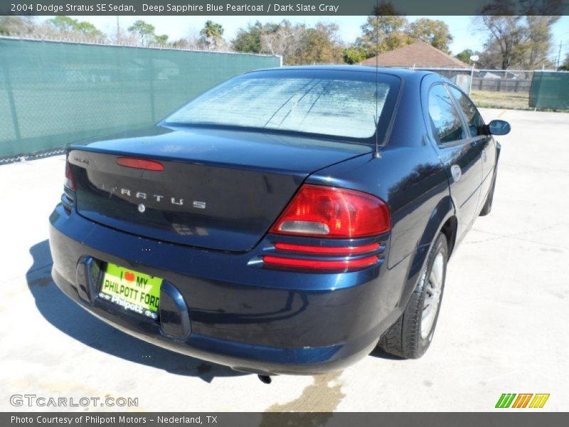 Deep Sapphire Blue Pearlcoat / Dark Slate Gray 2004 Dodge Stratus SE Sedan