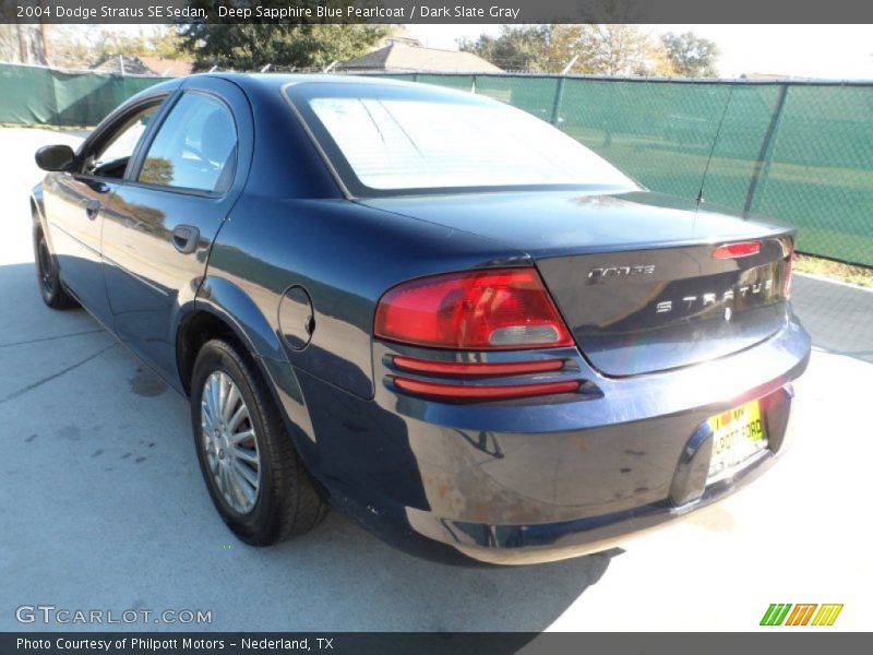 Deep Sapphire Blue Pearlcoat / Dark Slate Gray 2004 Dodge Stratus SE Sedan