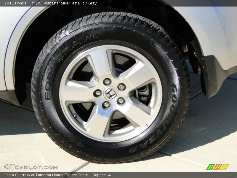 Alabaster Silver Metallic / Gray 2011 Honda Pilot EX
