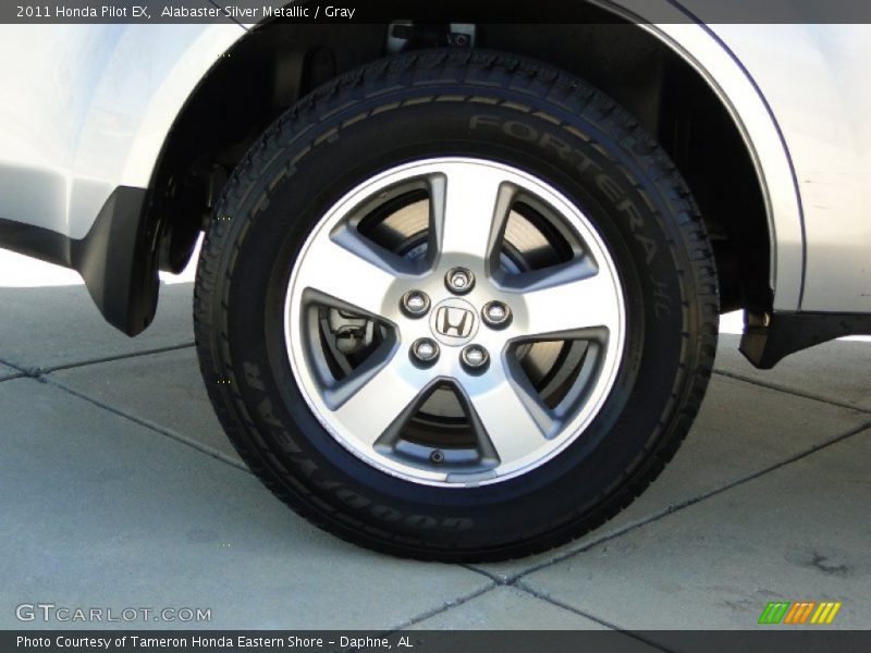 Alabaster Silver Metallic / Gray 2011 Honda Pilot EX