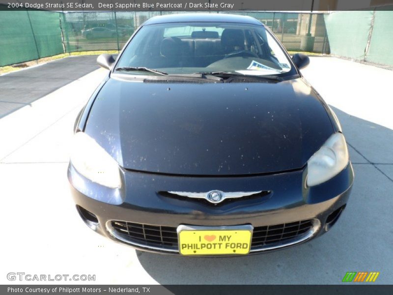Deep Sapphire Blue Pearlcoat / Dark Slate Gray 2004 Dodge Stratus SE Sedan