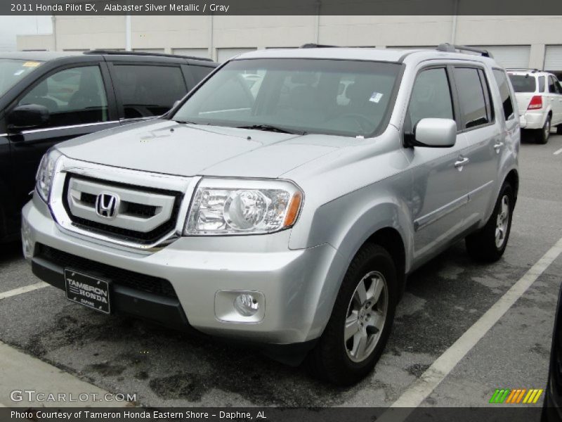 Alabaster Silver Metallic / Gray 2011 Honda Pilot EX