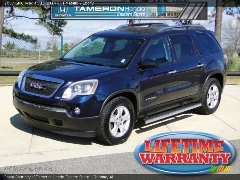 Deep Blue Metallic / Ebony 2007 GMC Acadia SLE