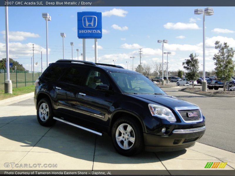 Deep Blue Metallic / Ebony 2007 GMC Acadia SLE