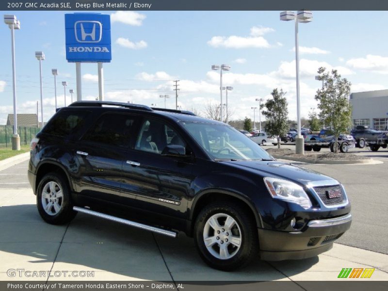 Deep Blue Metallic / Ebony 2007 GMC Acadia SLE