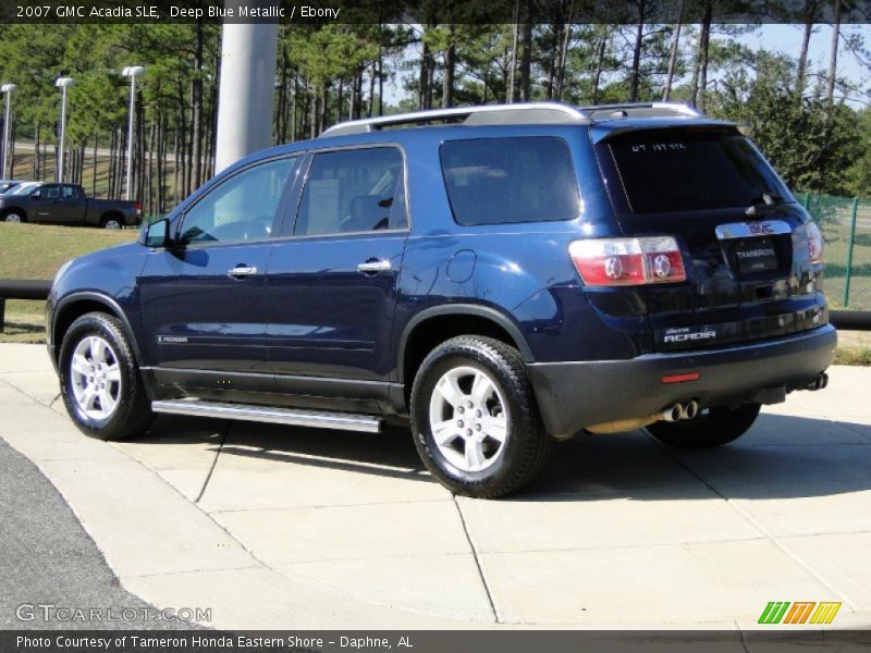 Deep Blue Metallic / Ebony 2007 GMC Acadia SLE