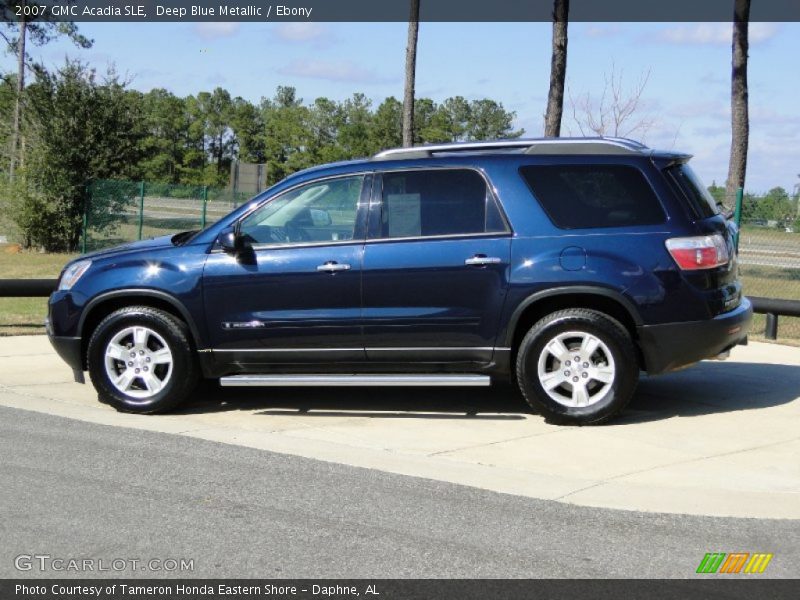 Deep Blue Metallic / Ebony 2007 GMC Acadia SLE