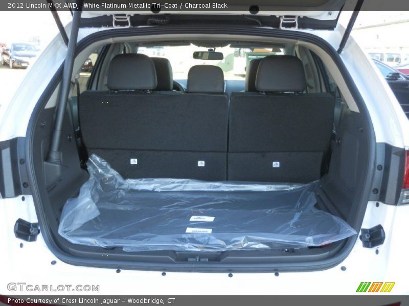 White Platinum Metallic Tri-Coat / Charcoal Black 2012 Lincoln MKX AWD