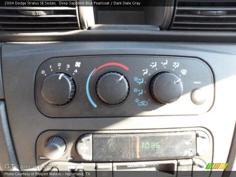 Deep Sapphire Blue Pearlcoat / Dark Slate Gray 2004 Dodge Stratus SE Sedan