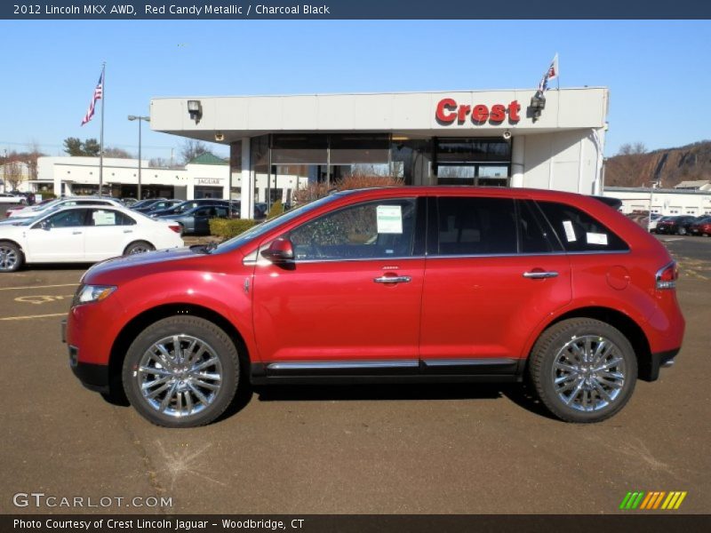 Red Candy Metallic / Charcoal Black 2012 Lincoln MKX AWD