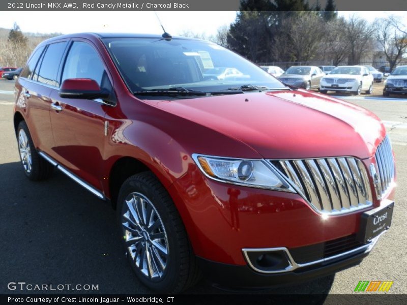 Red Candy Metallic / Charcoal Black 2012 Lincoln MKX AWD