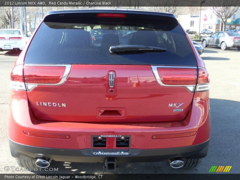Red Candy Metallic / Charcoal Black 2012 Lincoln MKX AWD