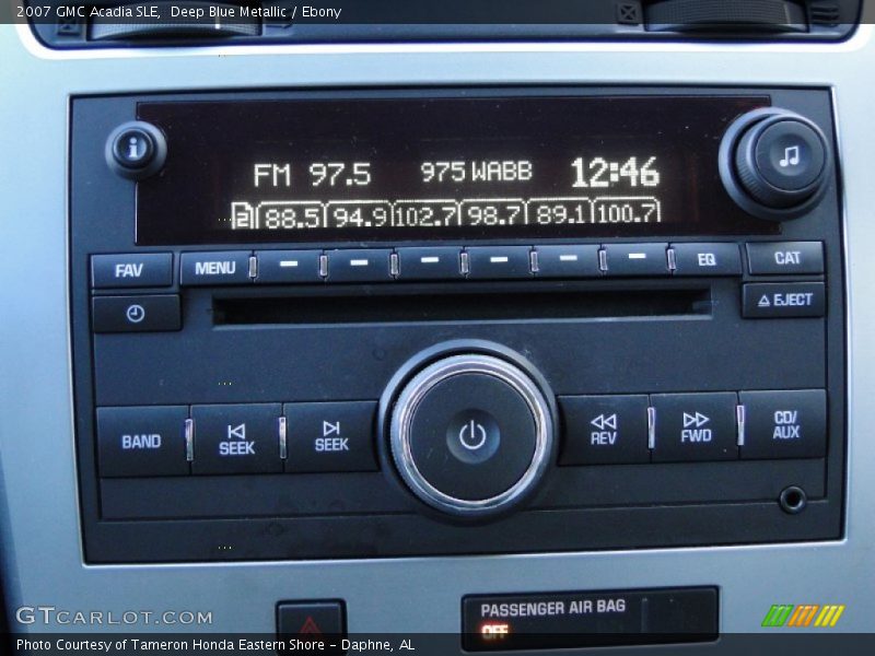 Deep Blue Metallic / Ebony 2007 GMC Acadia SLE