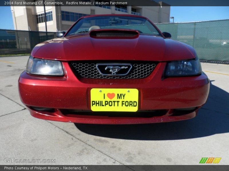 Redfire Metallic / Medium Parchment 2004 Ford Mustang GT Convertible