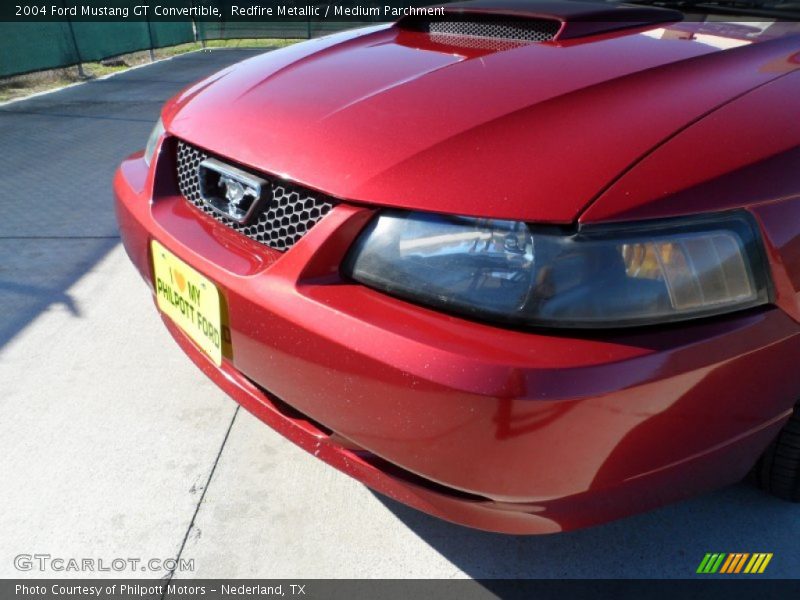 Redfire Metallic / Medium Parchment 2004 Ford Mustang GT Convertible