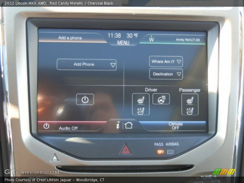 Red Candy Metallic / Charcoal Black 2012 Lincoln MKX AWD