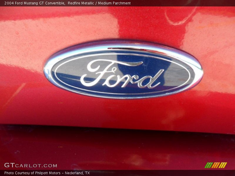 Redfire Metallic / Medium Parchment 2004 Ford Mustang GT Convertible
