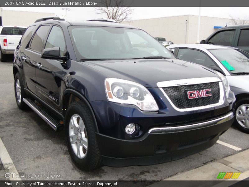 Deep Blue Metallic / Ebony 2007 GMC Acadia SLE
